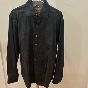 Black Robert Graham button down